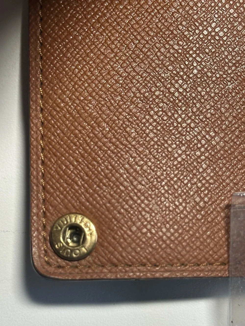 Louis Vuitton Monogram Canvas Card & Key Holder in Brown and Gold